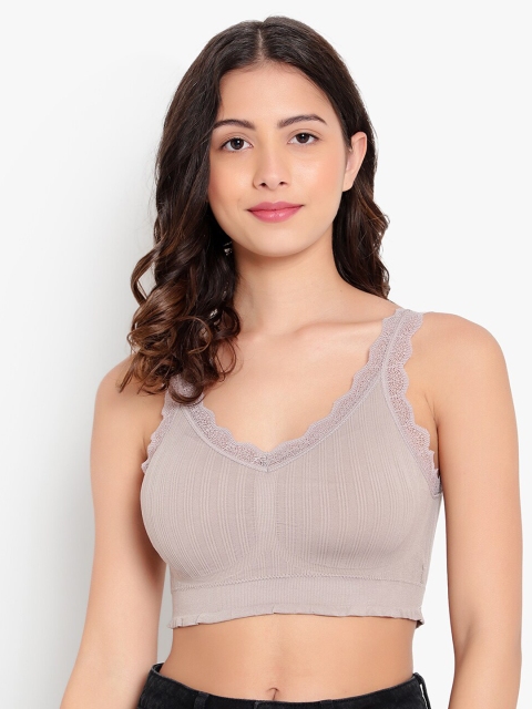 

PARKHA Tan Removable Padding Bralette Bra