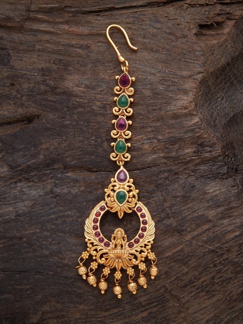 

Kushal's Fashion Jewellery Women Red & Green Embellished Hair Accessory Set of