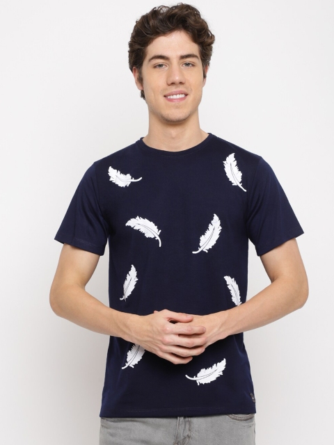 

Pactorn Men Blue Printed T-shirt