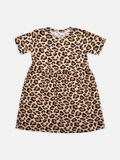 

Softsens Multicoloured Animal A-Line Dress, Multi