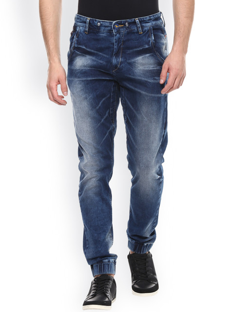 

SPYKAR Men Blue Jogger Fit Mid Rise Jogger Jeans