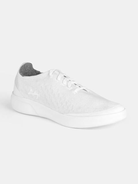 

Flatheads Men Off White Woven Design Sneakers