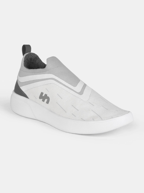 

Flatheads Men Off White Woven Design Slip-On Sneakers