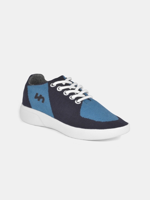 

Flatheads Men Navy Blue Colourblocked Sneakers