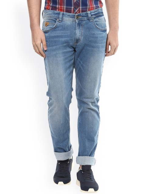 

SPYKAR Men Blue Tapered Fit Low Rise Clean Look Jeans