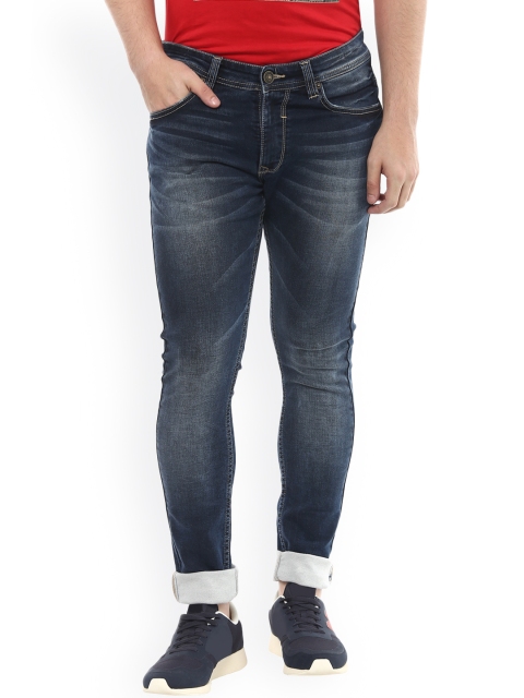 

SPYKAR Men Blue Super Skinny Fit Low Rise Clean Look Jeans
