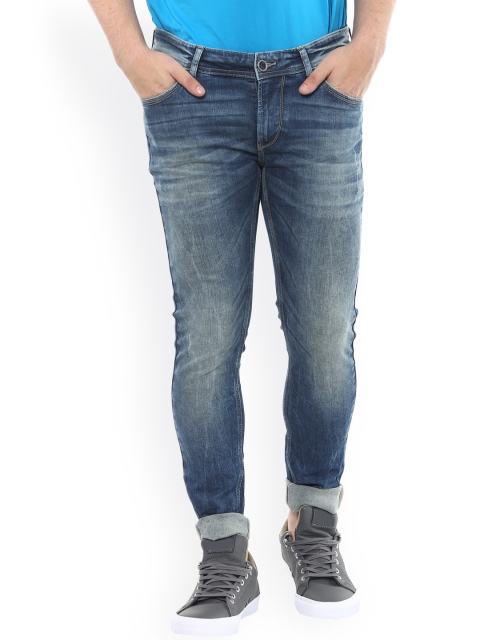 

SPYKAR Men Blue Super Skinny Fit Low Rise Clean Look Jeans