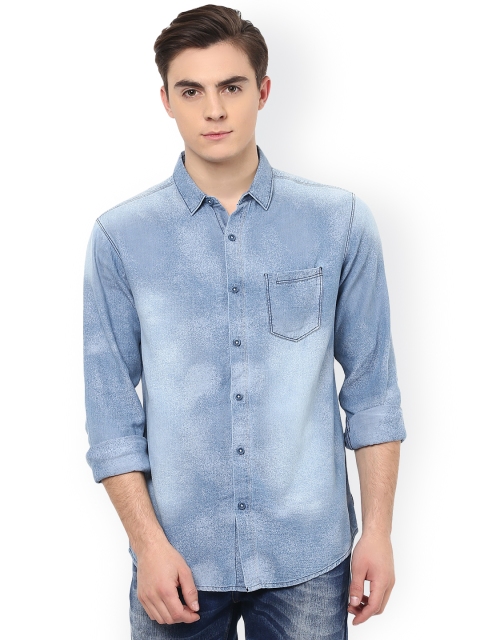 

SPYKAR Blue Faded Slim Fit Casual Shirt