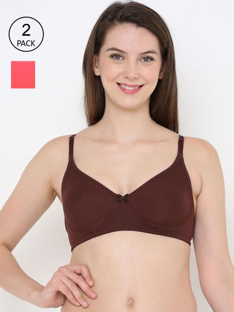 

Berrys Intimatess Brown & Peach-Coloured Bra