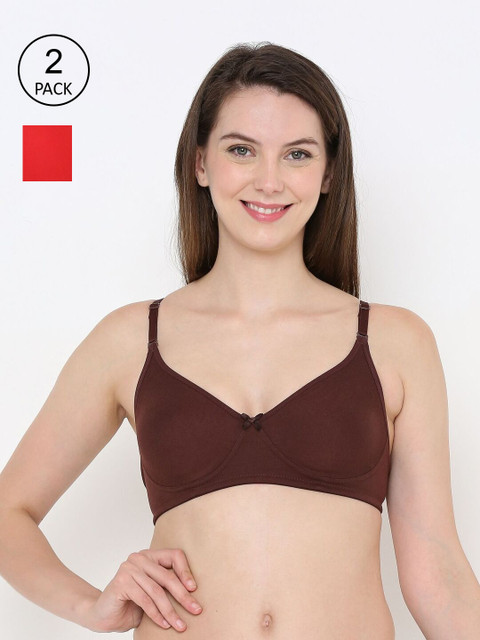 

Berrys Intimatess Brown & Red Pack Of 2 Everyday Bra