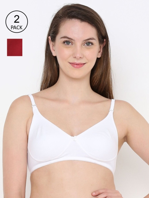 

Berrys Intimatess Pack Of 2 White & Maroon Everyday Bra