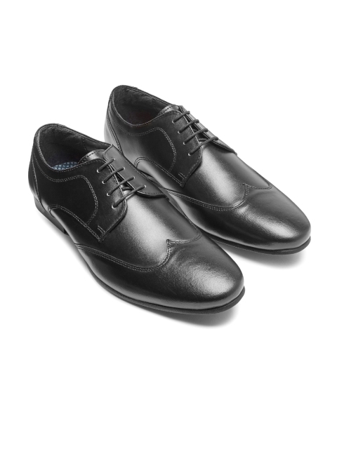

next Men Black Genuine Leather Derbys