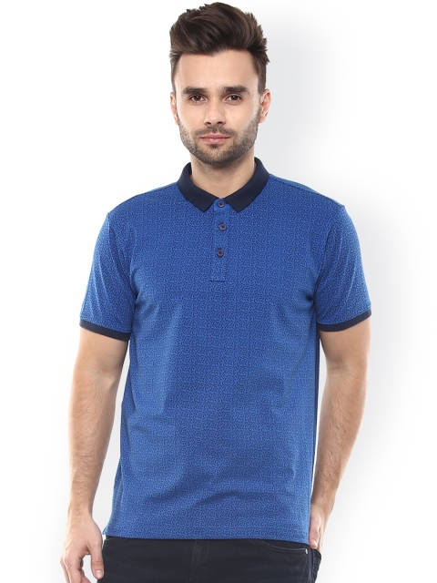 

SPYKAR Blue Printed Polo T-shirt