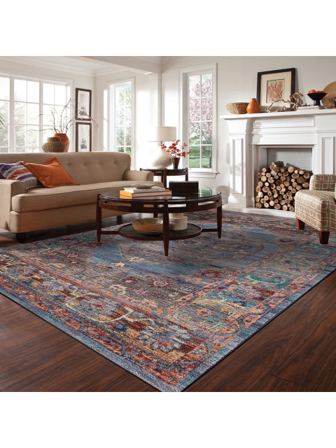 

DDecor Multicoloured Ethnic Motifs Printed Rectangular Carpet, Multi