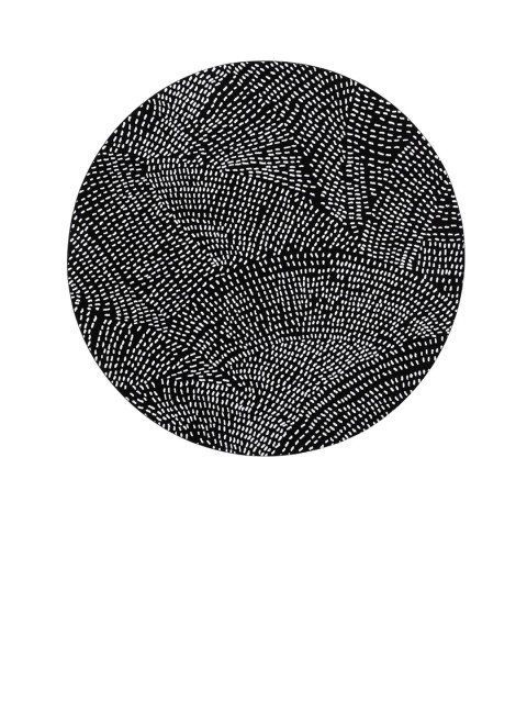 

DDecor Black Abstract Printed Carpets