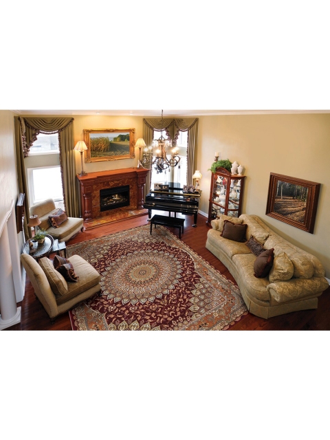 

DDecor Red & Beige Ethnic Motifs Printed Carpet