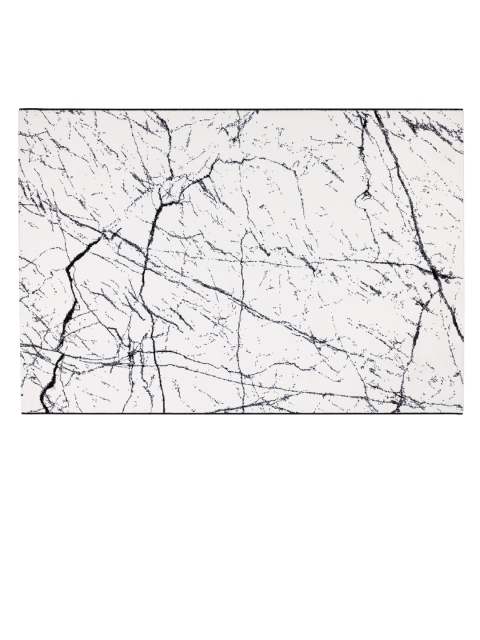 

DDecor White & Black Abstract Printed Carpets