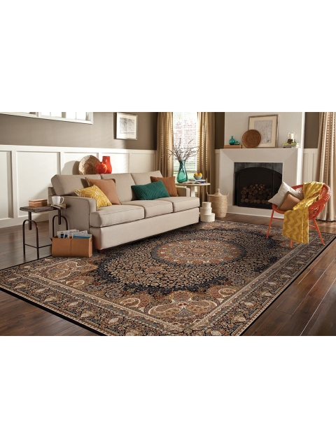 

DDecor Brown Ethnic Motifs Printed Carpet