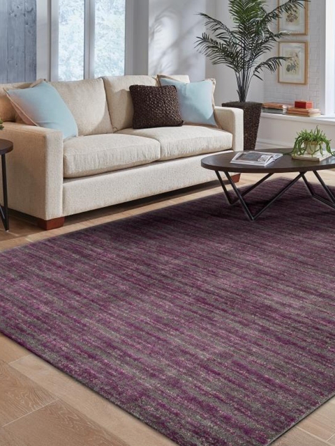 

DDecor Pink Solid Rectangular Carpet