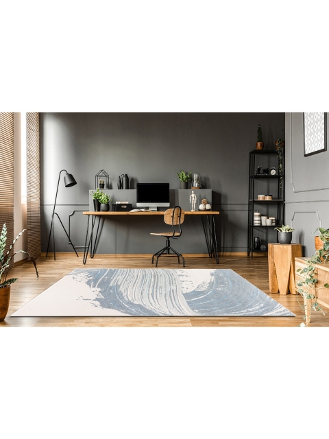 

DDecor Grey & White Abstract Motifs Contemporary Carpet