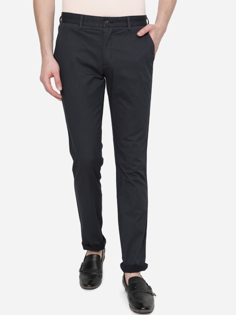 

Greenfibre Men Navy Blue Skinny Fit Trousers