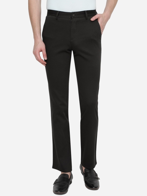 

Greenfibre Men Black Slim Fit Trousers