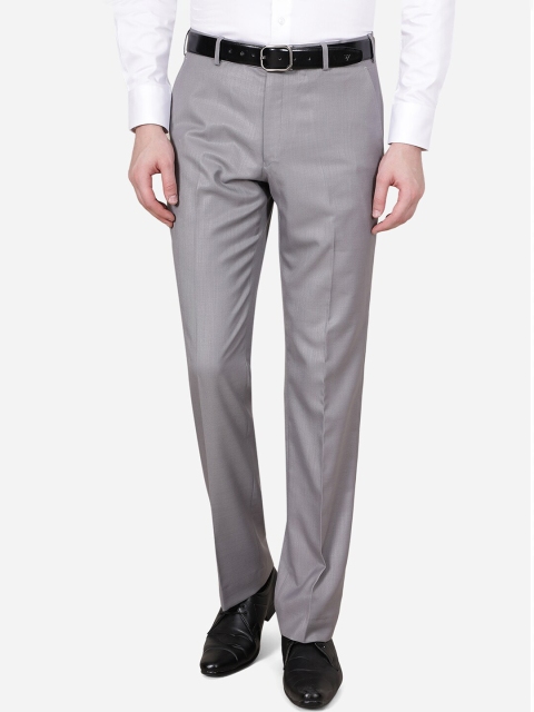 

Greenfibre Men Grey Trousers