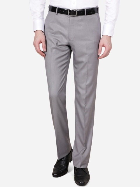 

Greenfibre Men Grey Trousers