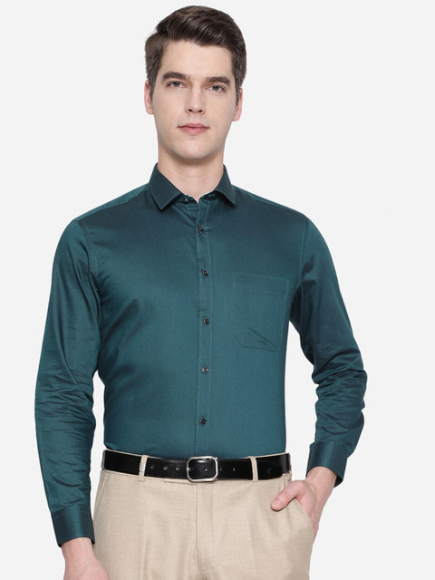 

Greenfibre Men Green Slim Fit Formal Shirt