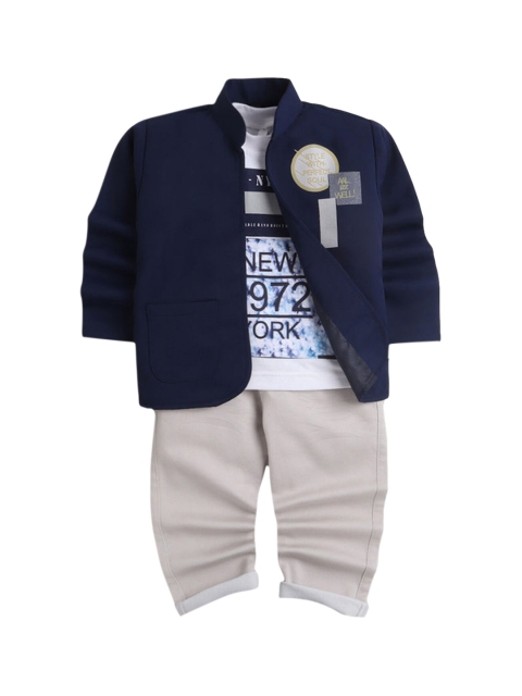 

Hopscotch Boys Blue Printed T-shirt with Trousers
