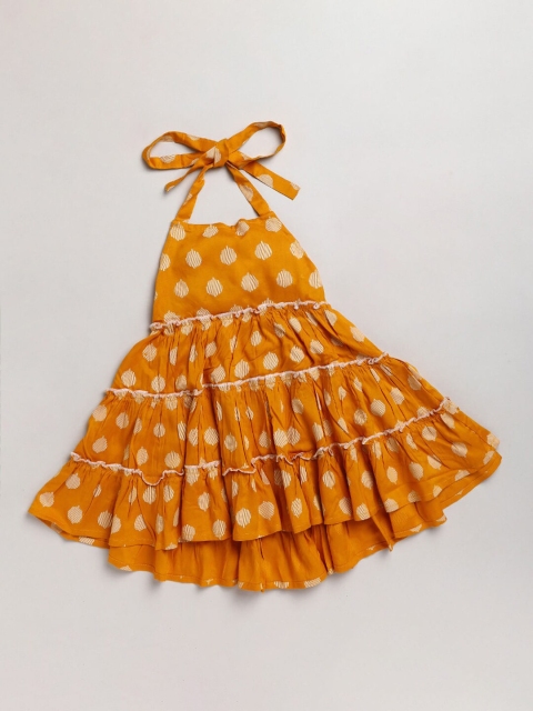 

Hopscotch Yellow Floral Dress