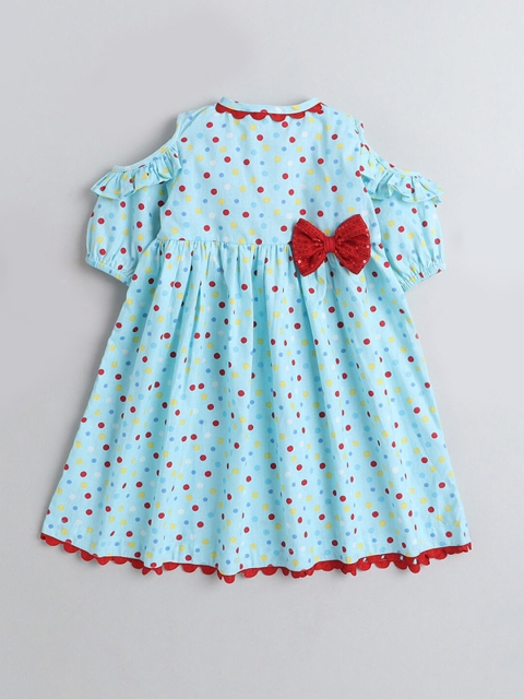 

Hopscotch Blue A-Line Dress