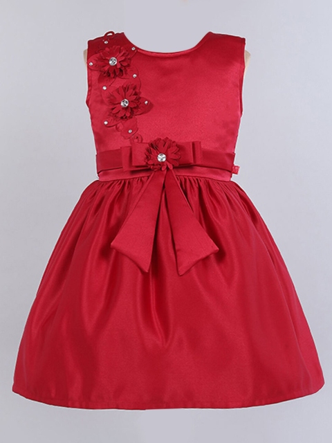 

Hopscotch Red Peplum Dress