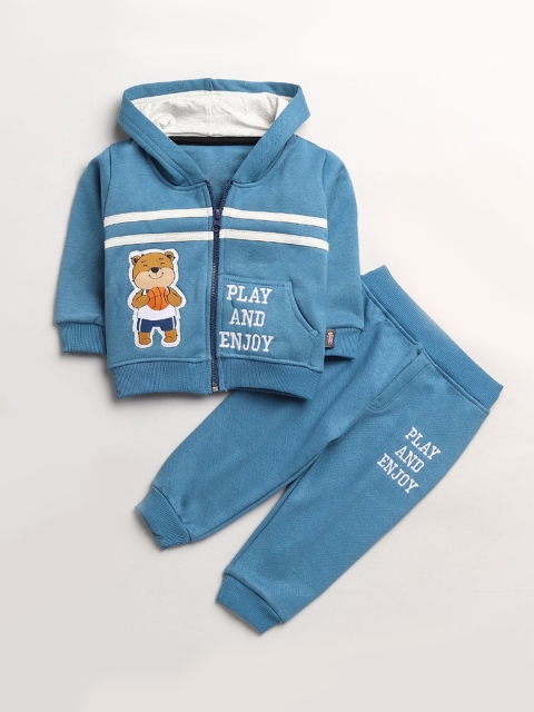 

Hopscotch Boys Blue Printed T-shirt with Trousers