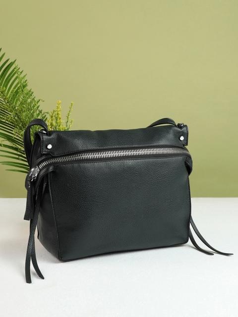 

HAUTE SAUCE by Campus Sutra Black Structured Handheld Bag