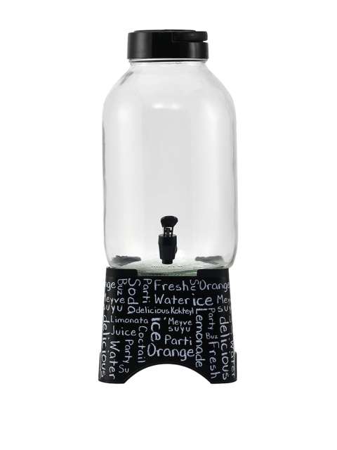 

Athome by Nilkamal Black Dispenser With Stand Kitchen Storage
