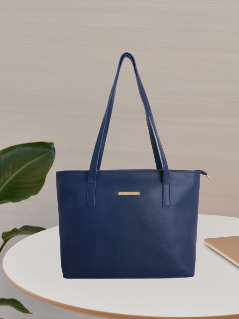 

Lapis O Lupo Blue Structured Shoulder Bag