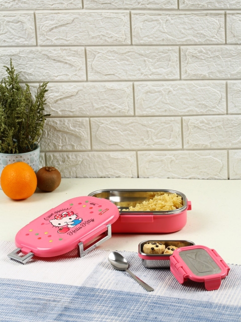 

JAYPEE Pink Solid Lunch Box