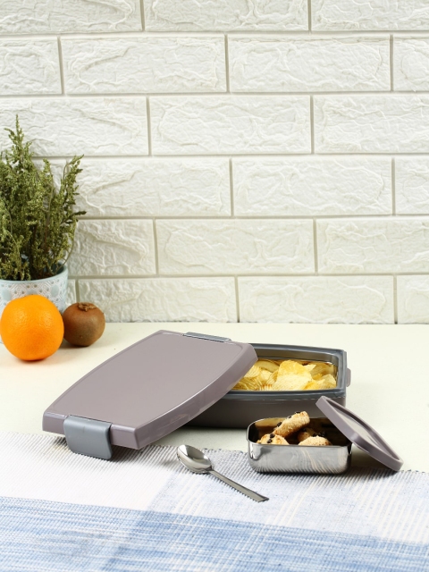 

JAYPEE Grey Solid Lunch Box