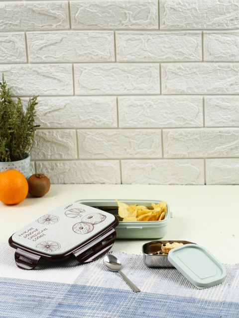 

JAYPEE Brown Stainless Steel Lunch Box With Spoon Kitchen Storage