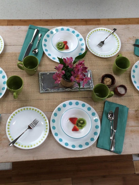 

Corelle Livingware South Beach White & Green Set of 30 Printed Glass Dinner Set