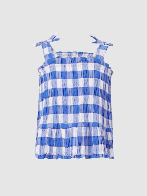 

KIDS ONLY Blue Checked Top