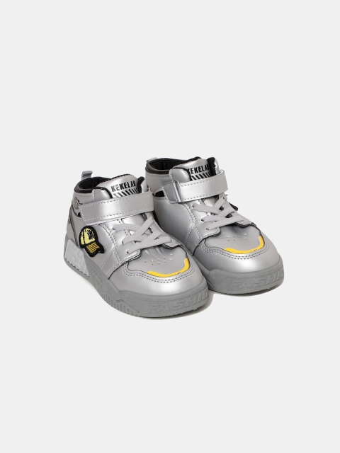 

Hopscotch Boys Grey PU Sneakers