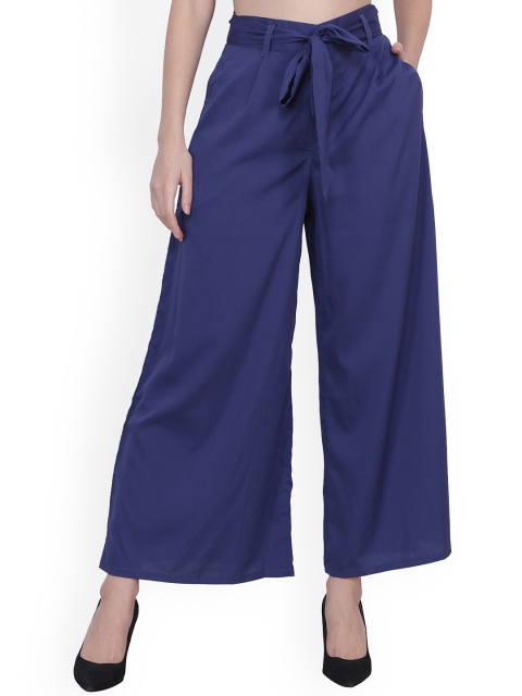 

Frempy Women Blue Original Pleated Trousers