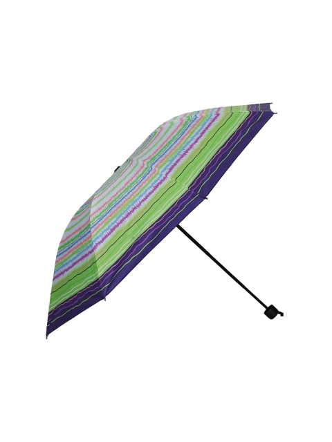 

LOOM LEGACY Green & Purple Printed 3 Fold Steel Frame Manual Umbrella