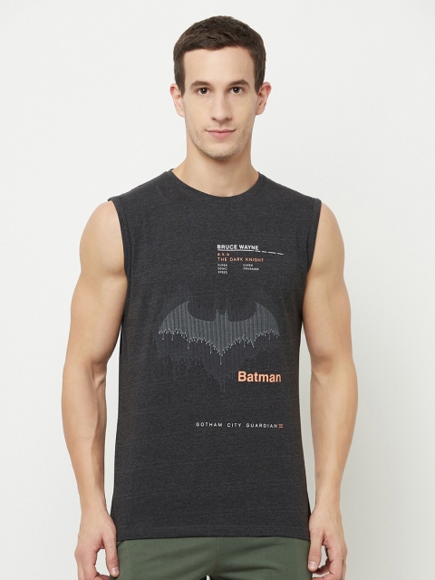 

Octave Men Black Batman Printed T-shirt