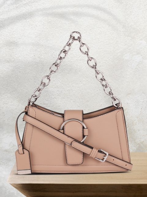 

Van Heusen Dusty Pink Solid Structured Shoulder Bag, Rose