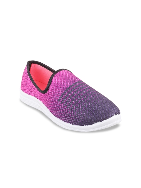 

WALKWAY by Metro Women Pink Woven Design Slip-On Sneakers