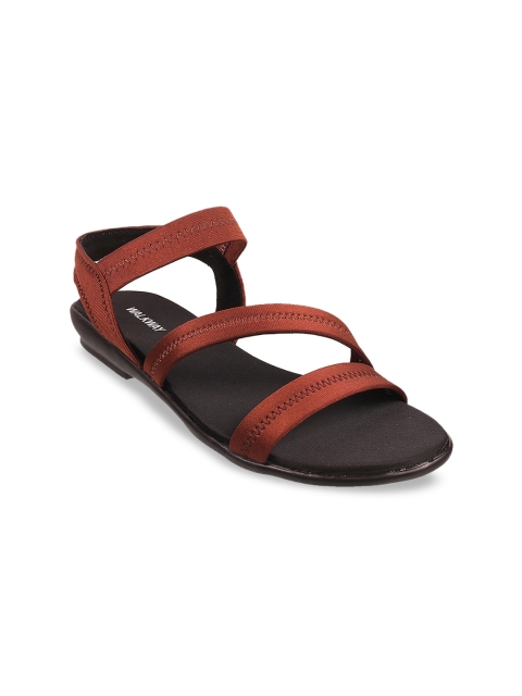 

WALKWAY by Metro Women Brown Open Toe Flats