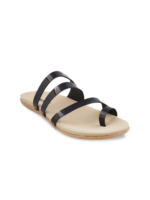 

WALKWAY by Metro Women Black Colourblocked One Toe Flats